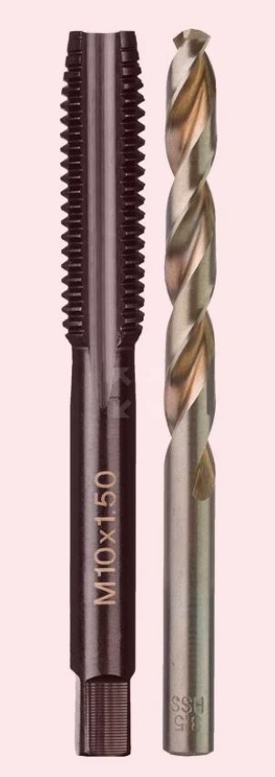 M10-1,5-mm-gewindebohrer Und 8,5-mm-milwaukee-bohrer