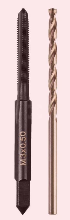 M3-0,5-mm-gewindebohrer Und 2,5-mm-milwaukee-bohrer