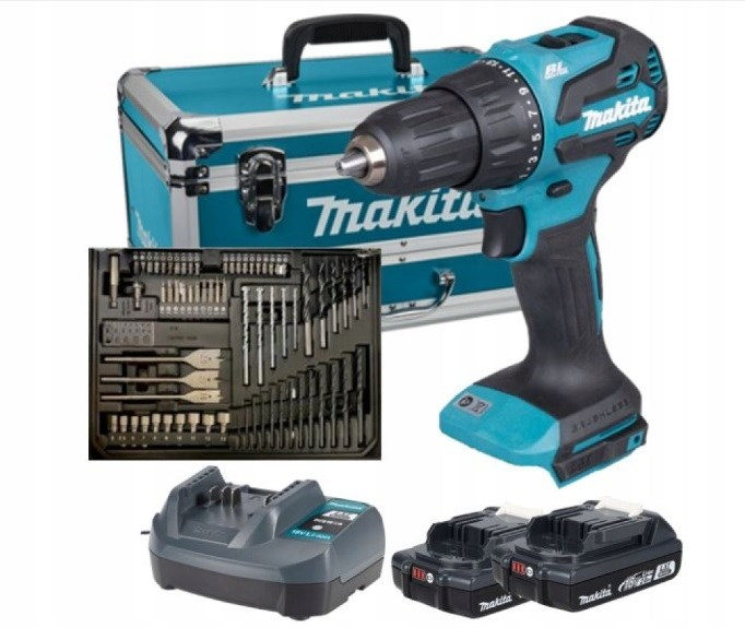 Bohrmaschine Makita Dhp490wvx7 Akku 18 65 Nm