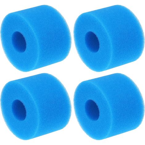 Ensemble De 4 Éponges Filtrantes Pour Piscine, Convenant Aux Piscines, Aquariums Et Spas Colonne D'Éponge Filtrante Pour La Purification De L'Eau De Piscine.