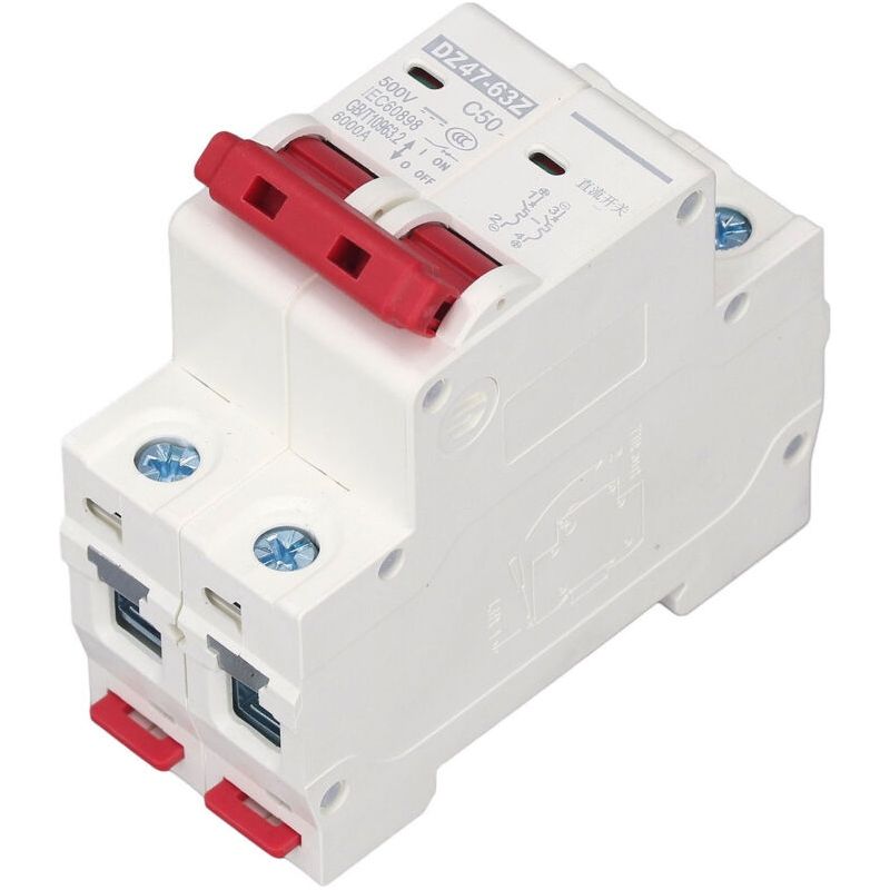 Dc 2v-500v 63a Mini-leistungsschalter Für Photovoltaikanlagen – Solarmodulschutz – Modell Dz47-63z-2p – Einfache Installation