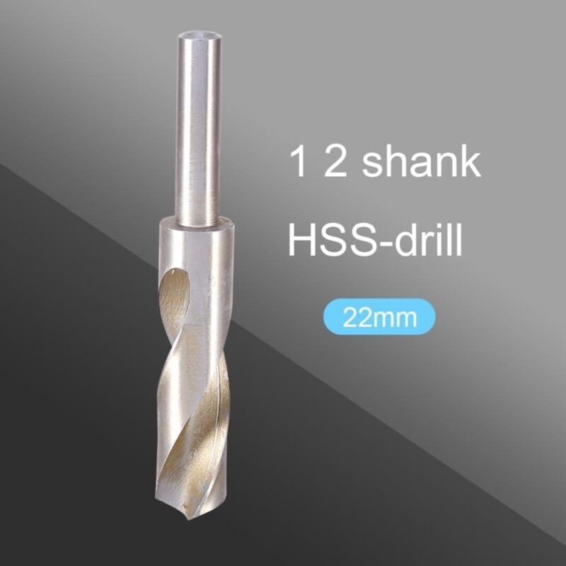 Hss 4241 Spiralbohrer Aus Schnellarbeitsstahl Mit 22 Mm Spitzendurchmesser Zum Schmieden, 1/2"-mittelschaft.