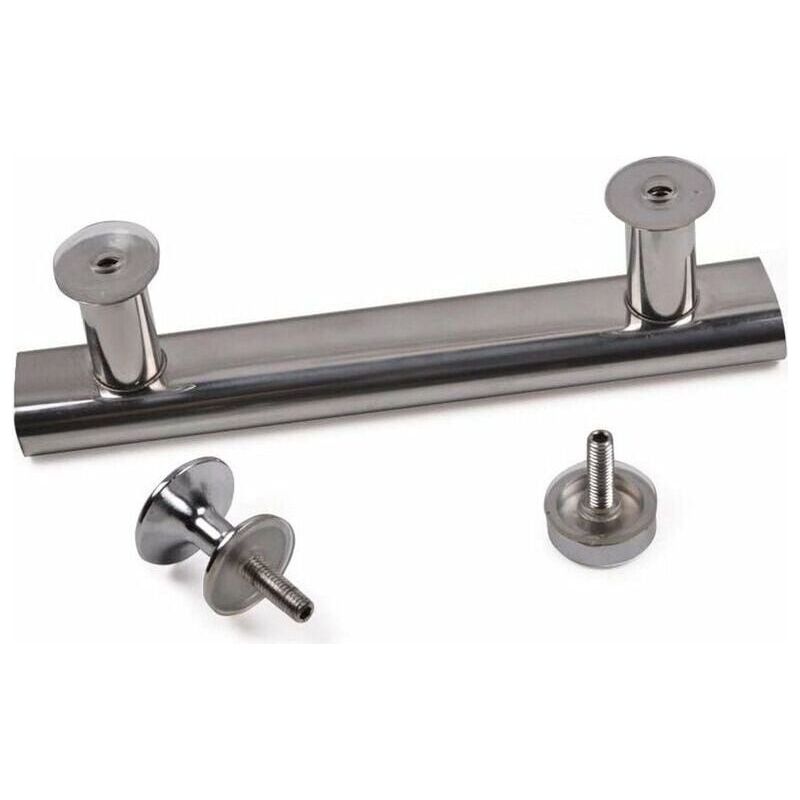 2 Verchromte Edelstahl-duschtürgriffe. 145 Mm. Für Badezimmer Und Küchen.