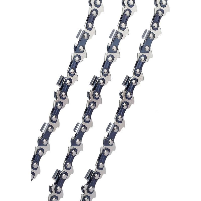 3er-set Kettensägenketten, 40 Cm, 3/8", 55 Glieder, 1,3 Mm Durchmesser – Rückschlagarm – Kompatibel Mit Stihl – Für Hartholz
