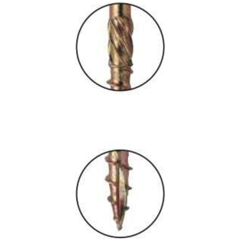 6 X 150 Mm Senkkopf-holzschrauben, Zweifarbig Verzinkt – Gehärteter Stahl Für Brettschichtholzträger – 100er-packung