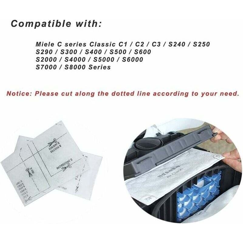 3er-pack Super Air Clean Filter Für Miele Staubsauger – Filtert 94 % Der 0,3 Mikron Partikel – Passend Für Die Serien S227i Bis S8000