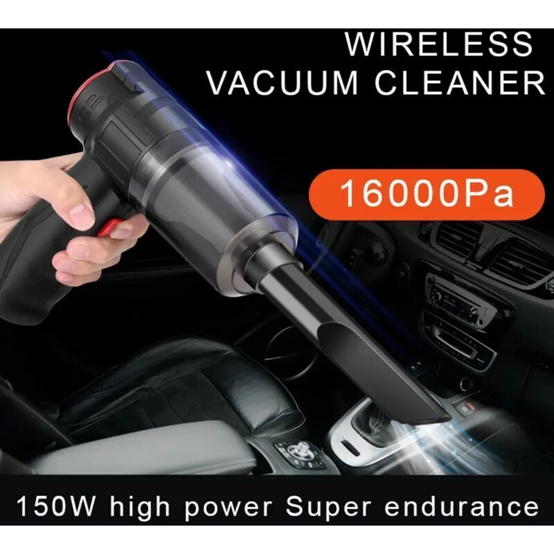 2-in-1 Akku-autostaubsauger, Kabelloser Handstaubsauger Für Zuhause Und Auto, Mini-staubsauger-set Mit Doppelfunktion, 16000 Pa, 150 W