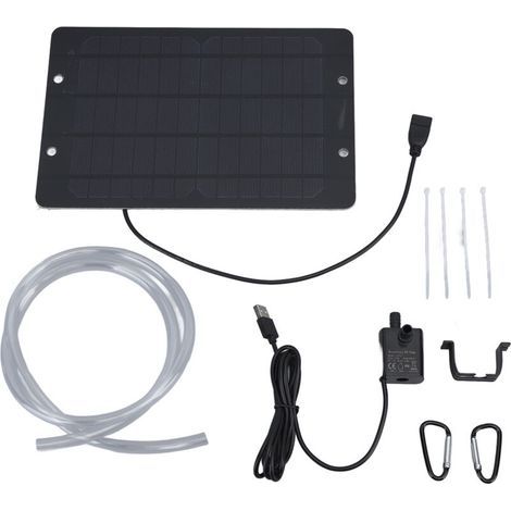 Usb 6v 10w Solarwasserpumpe – Fördermenge 240 L/h – Maximale Förderhöhe 3 M – Monokristallines Silizium-solarpanel