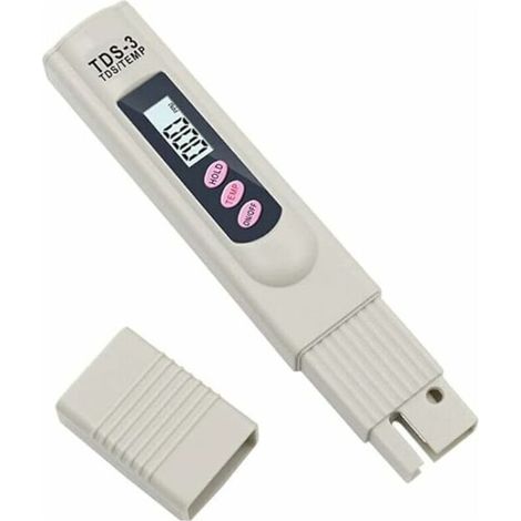 Mètre Tds-3 De L‘eau Potable Lcd Numérique Portable Testeur Mètre De Qualité De L'Eau Stylo De Température Et Ppm Testeur De Pureté De L'Eau 0-9990 Ppm Eau Potable Culture Hydroponique (ne Teste Pas P