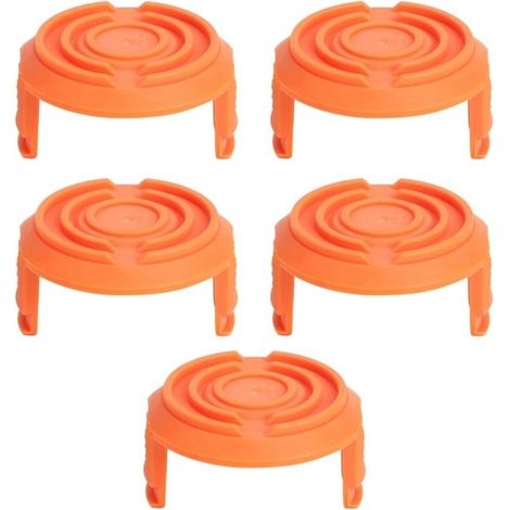 5er-pack Worx Wa0010 Rasentrimmer-spulenkappen