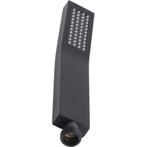 Handbrausekopf Aus Mattschwarzem Chrommessing, Badezimmerdusche, Handbrause