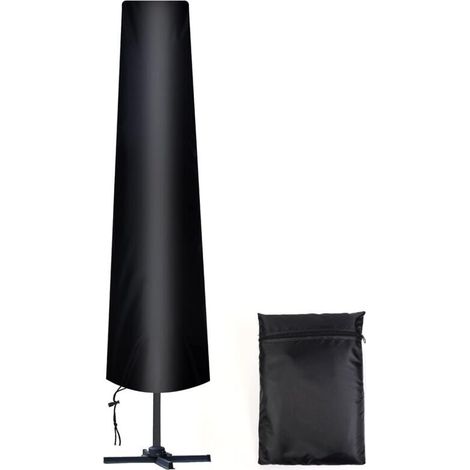 Regenschirmhülle, Gerader Durchmesser 300 Cm, 210d Oxford-gewebe, Inklusive Tragetasche, Wetterfest, Uv-beständig Und Schneesicher.
