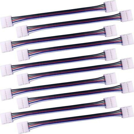 10 Stück 5-polige Rgbw-anschlusskabel Für 10-mm-led-streifen, Lötfreier Led-streifen-konverteradapter Zum Verbinden Von 2 Smd 5050 Rgbw-led-streifen – Länge 17 Cm