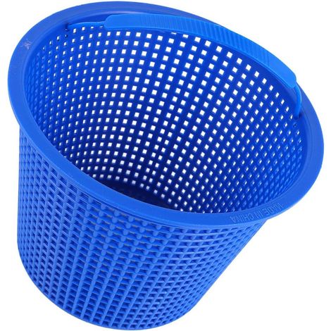 1 Panier Skimmer Piscine, Plastique Solide Bleu, 17,7x13x12cm, Pour Filtration Eau, Système Pompe