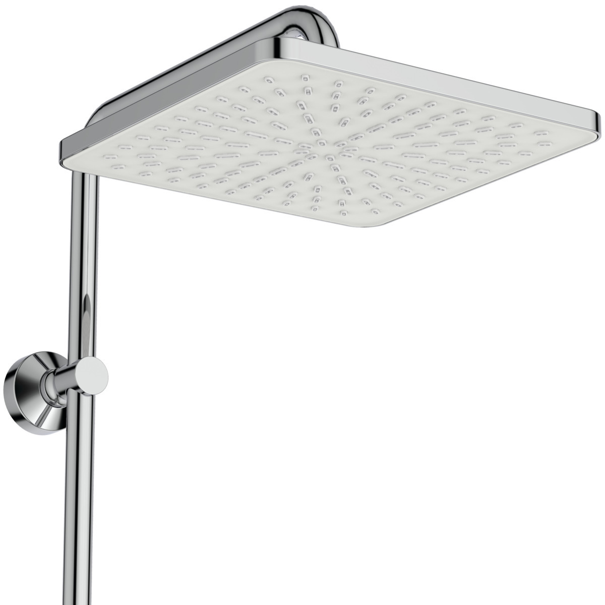 Ideal Standard Ceratwist T25n - Duschset Ohne Armatur, 26x26 Cm, 2 Strahlarten, Verchromt Be230aa