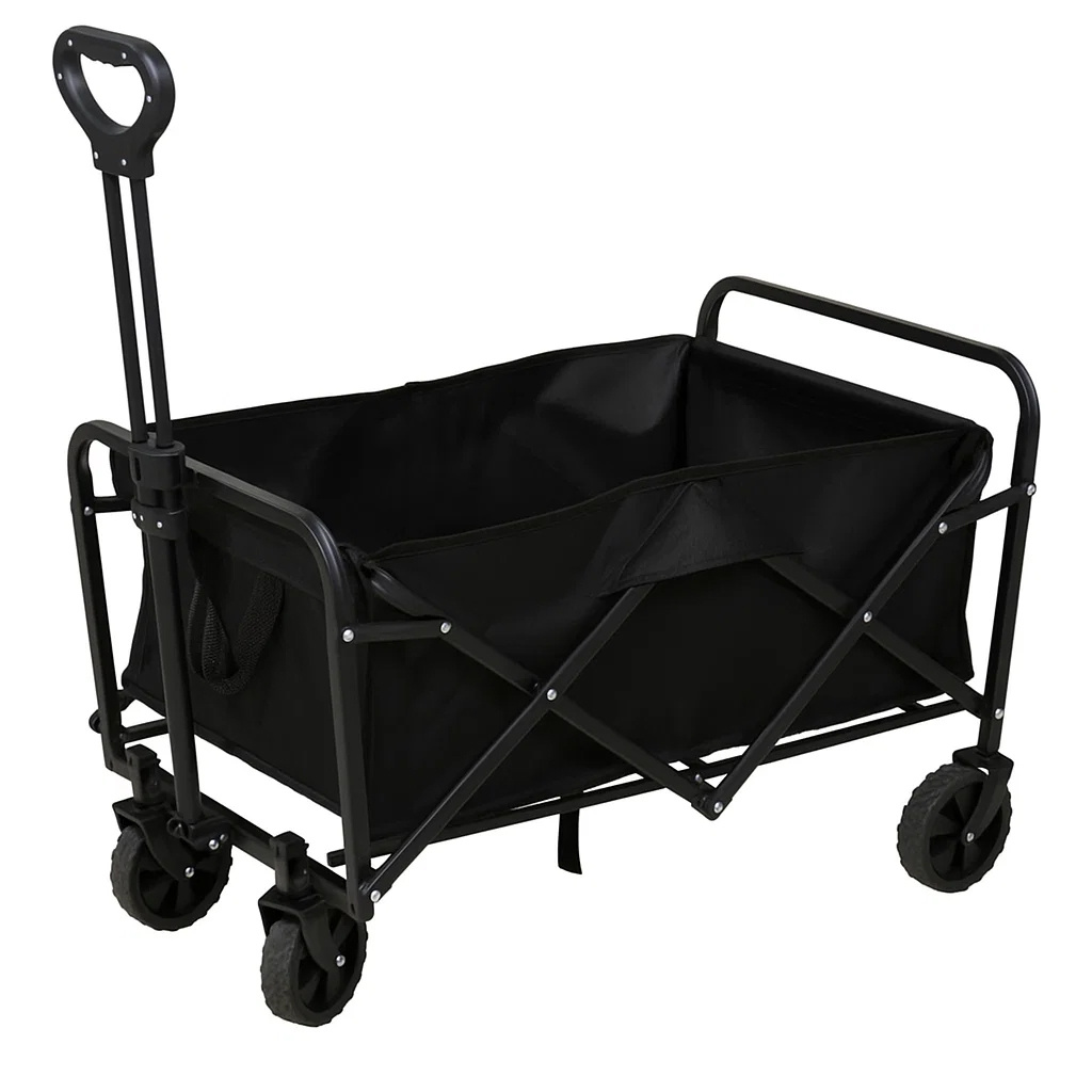Faltbarer Strandwagen Bern 60 L, Schwarz