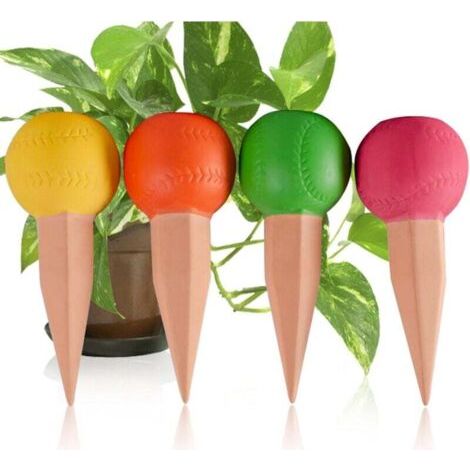 Set Mit 4 Terrakotta-pflanztöpfen, Tropfbewässerungssystem, Terrakotta-töpfe, Automatische Pflanzenbewässerung, Tropfbewässerungsflasche Für Garten, Haus, Innen- Und Außenbereich