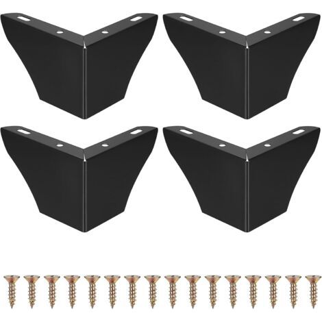 4er-set Möbelbeine, 7,5 Cm Tischbeine, Metall-schrankbeine, Dreieckige Tischbeine, Sofa- Und Kleiderschrankbeine, Schwarz