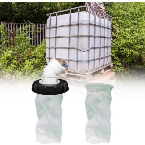 Ibc 45°-deckelsieb, 163 Mm Nylon-regenwasserfilter, Waschbar Mit Deckel Für Ibc-regenwassertank Dn 150