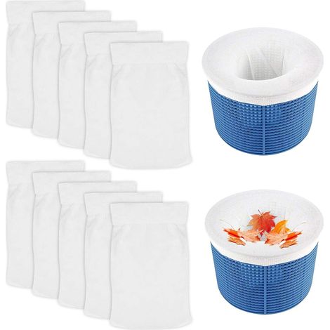 Piscine Chaussettes D'Écumeur,10 Chaussettes De Skimmer De Piscine,filtre De Piscine,panier De Skimmer,protection De Filtre,prefiltre Pour Piscine,pool Skimmer Socks Pour Filtres,chaussettes Skimmer