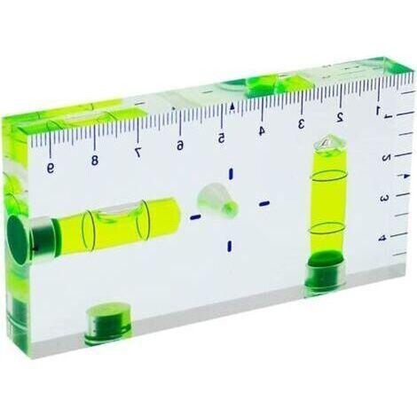 Niveau À Bulle Multifonction Transparent De Type T Avec Échelle Magnétique 95 X 51 X 13 Mm