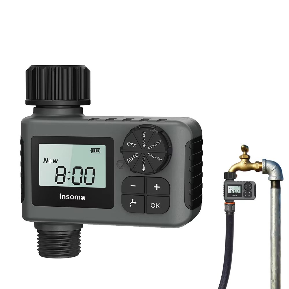 Programmateur D'Arrosage Automatique Pour Jardin - Programmateur D'Irrigation Intelligent, Écran Lcd, Étanche Ipx5, Pour Extérieur