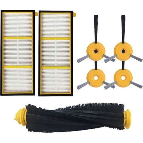 Kit D'Accessoires : Brosse Latérale Principale Pour Aspirateur Robot Rv700, Rv720, Rv750 Et Rv755 - Pièces De Rechange-aquaforge