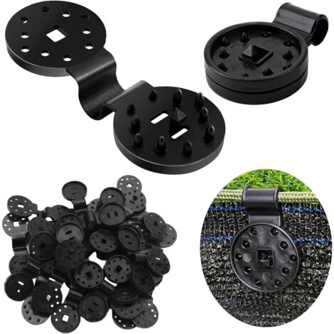 60 Clips De Fixation Pour Toile D'Ombrage - Attaches Pour Toile D'Ombrage - Fixation Pour Filet D'Ombrage