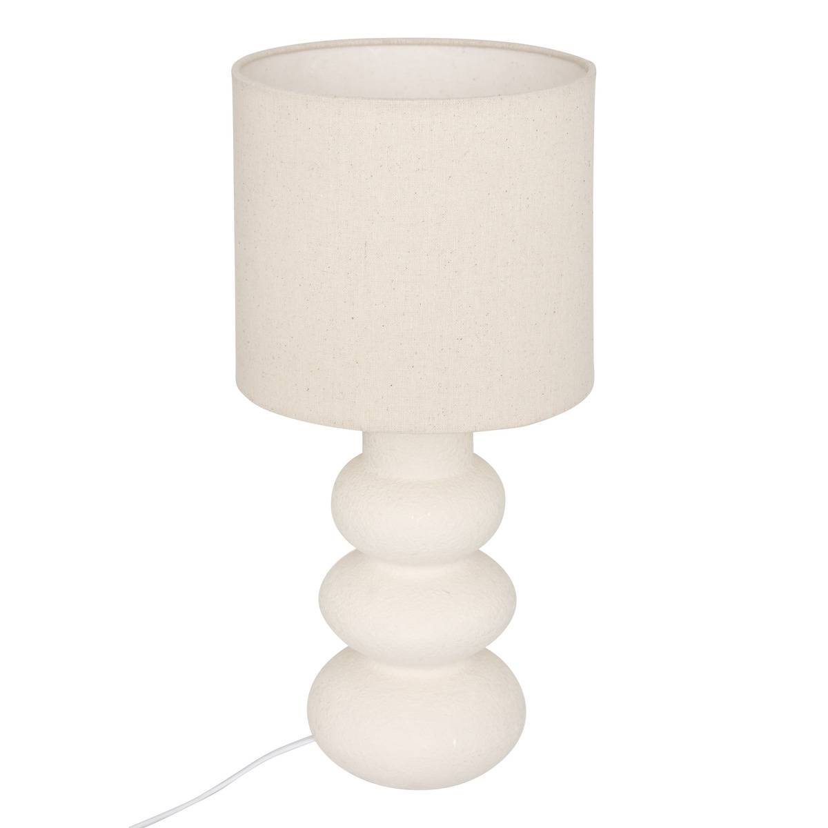 Tischlampe Alitha Beige H42cm - Atmosphera Créateur D'Intérieur