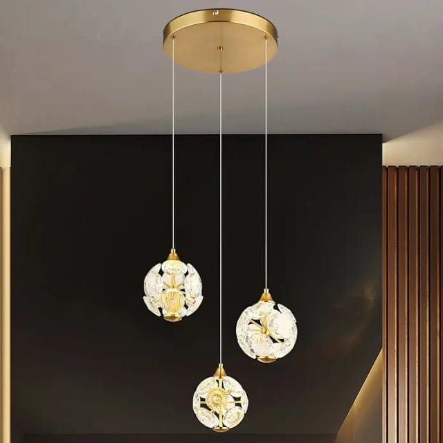 Globo - Hängeleuchte - Virina - Gold - Glas - Ø 42cm - Led -