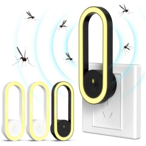 Répulsif À Ultrasons Anti-insectes, Lot De 4, Anti-moustiques Électronique Pour La Lutte Antiparasitaire Intérieure, Anti-souris Avec Prise Pour La Maison, La Cuisine, Le Bureau Et L'Entrepôt
