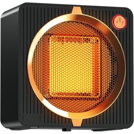 Petit Radiateur D'Appoint, Mini Radiateur De Bureau À Économie D'Énergie En Céramique Ptc, Protection Contre La Surchauffe Et Le Basculement