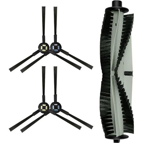 Forehill Brosse Aspirateur Pour Silvercrest Ssr1 Ssra1 Pour Aspirateur Robot Pour A9s A9 A7 L100 (1 Brosse À Rouleau + 4 Brosses Latérales