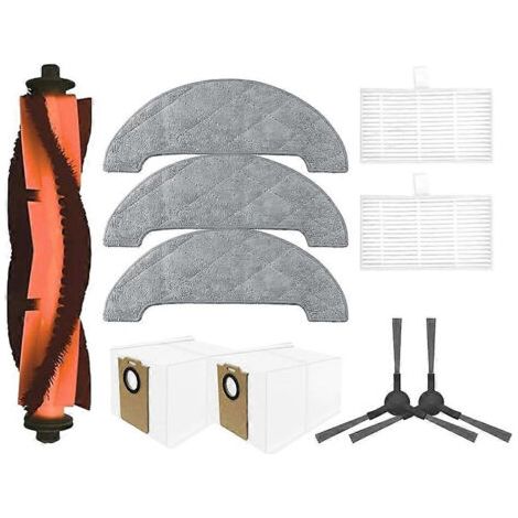 Barkbusters Lot De 10 Pièces Pour Aspirateur Dreame Mova E20 Pro Plus / Trouver E20 Pro Plus : Brosse, Sac À Poussière, Filtre Et Chiffon De Nettoyage.