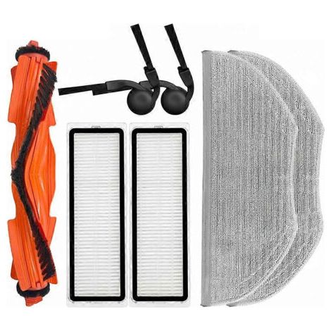 Barkbusters Pièces De Rechange Pour Aspirateur Robot Xiaomi S40 / Ov81 : Brosse Principale, Chiffon De Nettoyage, Filtre Hepa Et Accessoires.