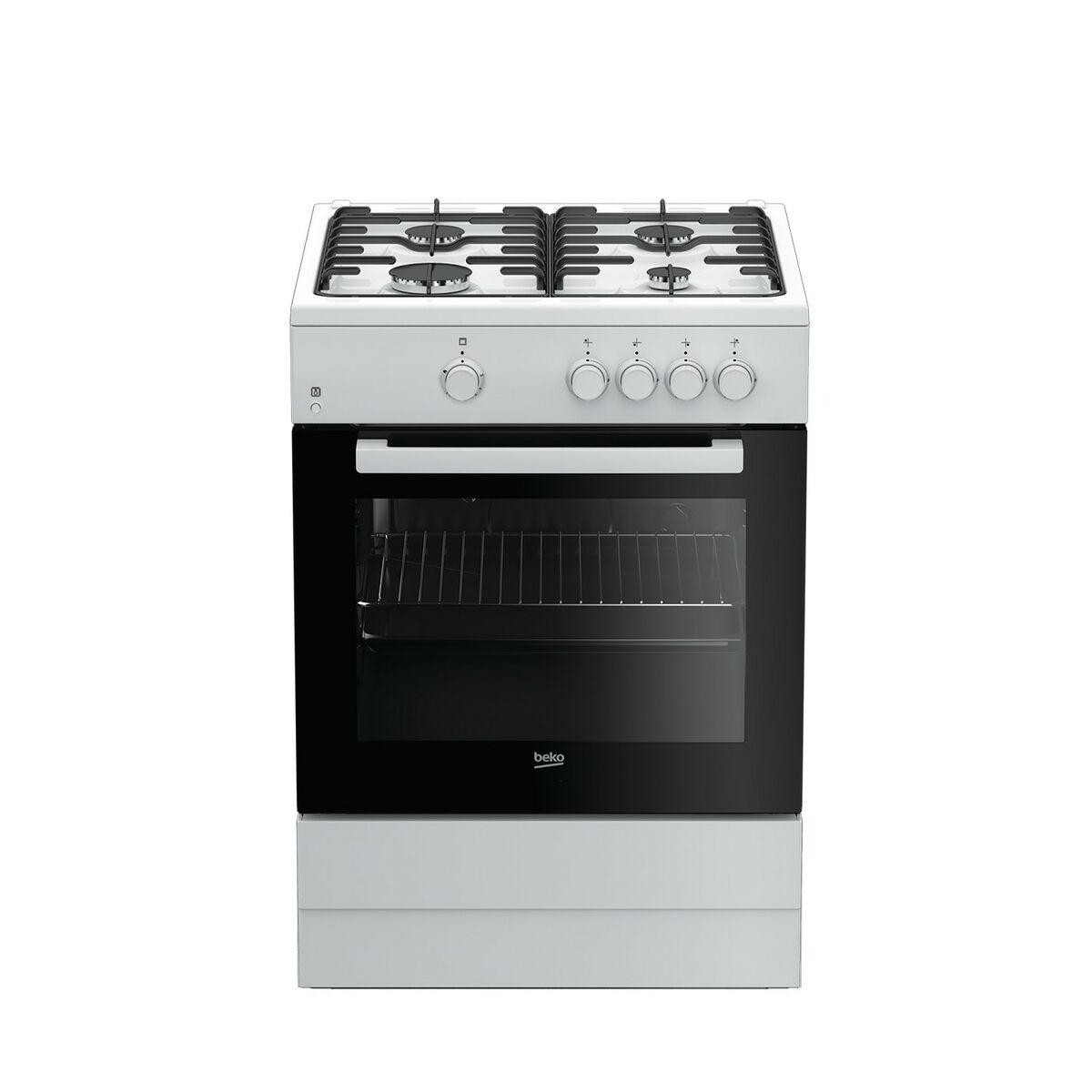 Herd Beko Edelstahl 85x60 Cm 4 Gasbrenner