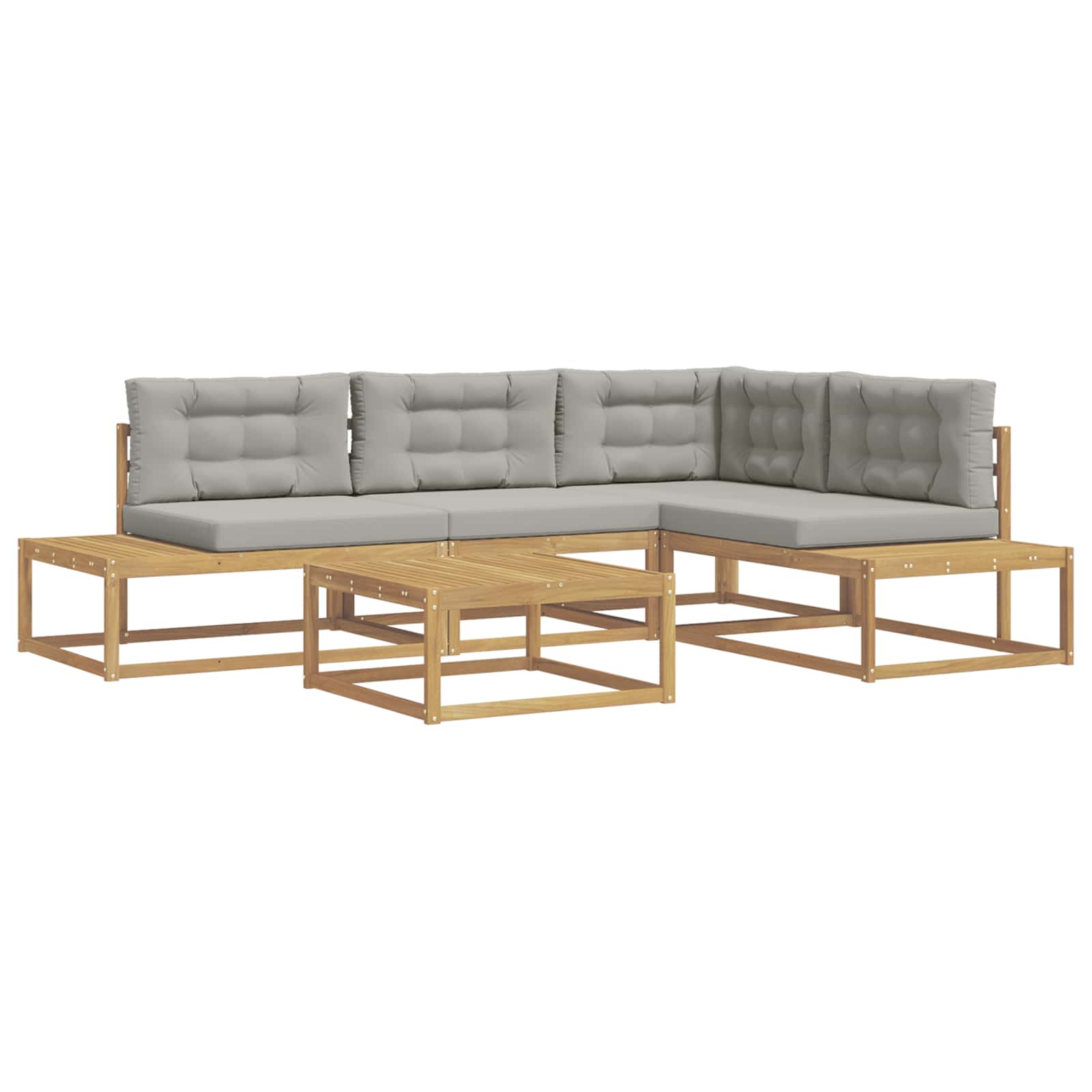 Outdoor-sofagarnitur 5 Stk. Weiß 79 X 79 X 37 Cm Polyester Vidaxl
