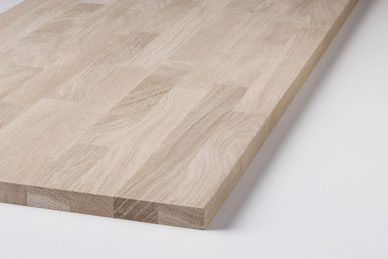Leimholz Eiche B/c Natur 18 Mm, 80 X 40 Cm