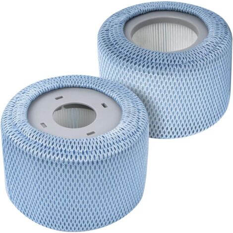 Lot De 2 Filtres De Rechange Pour Mspa Fd2089 + Lot De 2 Filtres De Filets De Protection Compatibles Avec Les Filtres