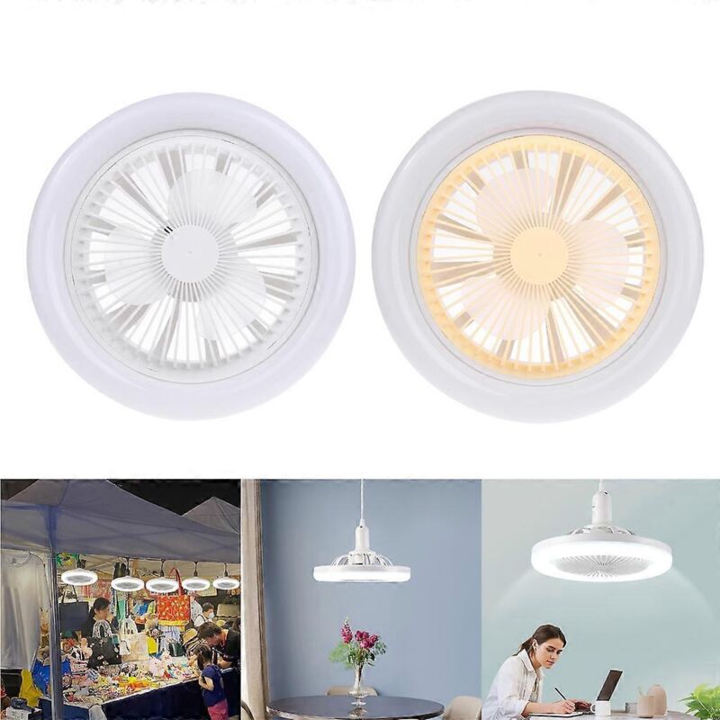 360° Oszillierender Deckenventilator Mit 2800–6500 K Lichtfarbe Und B22-fassung