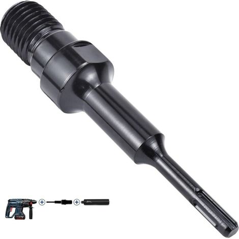 190-mm-sds-plus-adapter Für Kernbohrer – 1-1/4"-unc-gewinde – Hochwertiger Stahl Für Diamantkernbohrungen – Länge 190 Mm