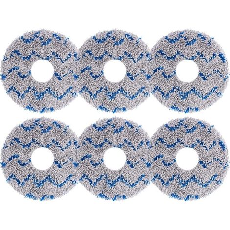 6er-pack Ersatzreinigungstücher Für Ecovacs Deebot X1, X1 Omni, X1 Turbo, X1+, X1e Omni, X2 Omni, T10, T20, T20 Max, T20 Omni, T20 Pro, T30 Pro Omni Staubsaugerzubehör