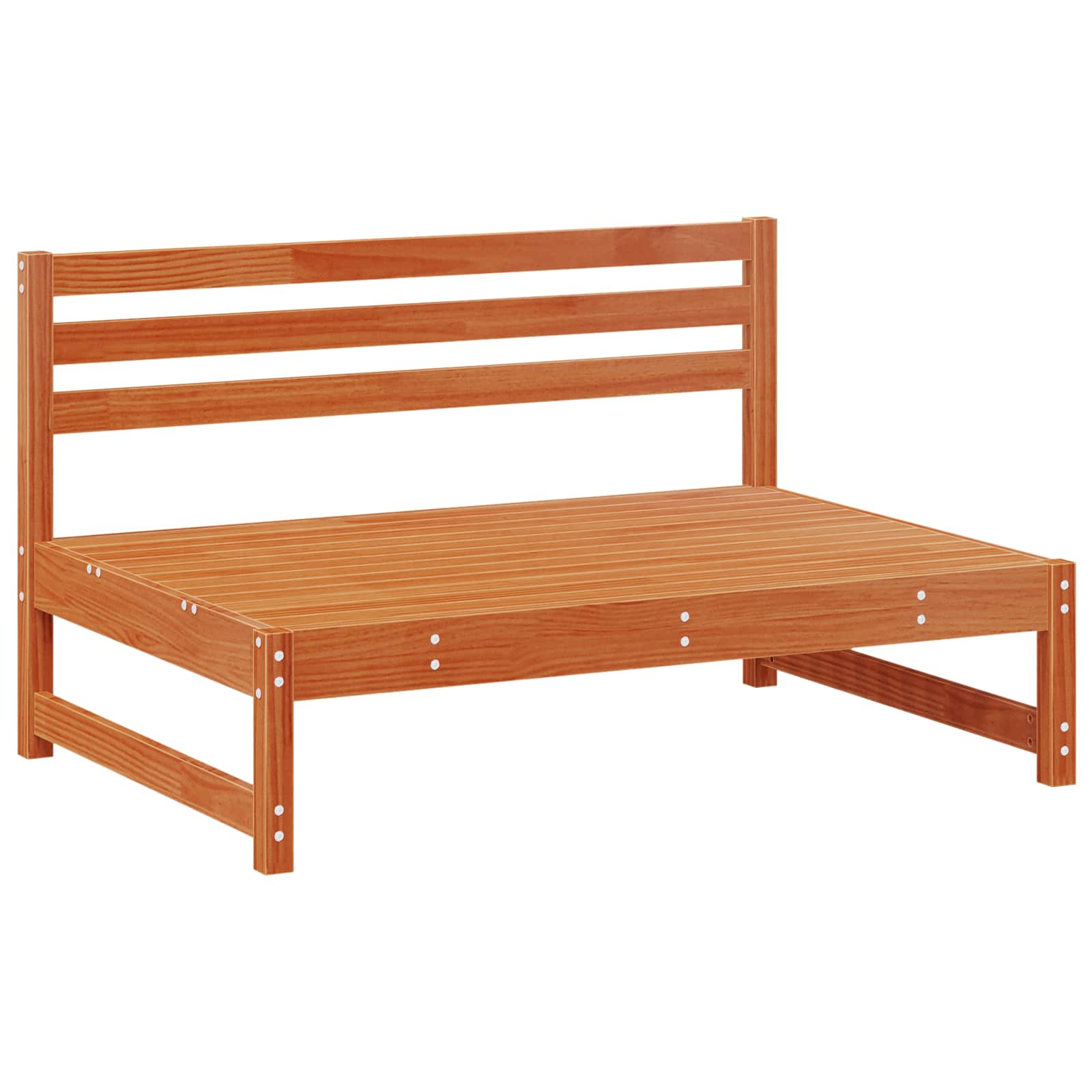 Maison Exclusive - Garten Mittelssofa 2-sitzer Massives Kiefernho