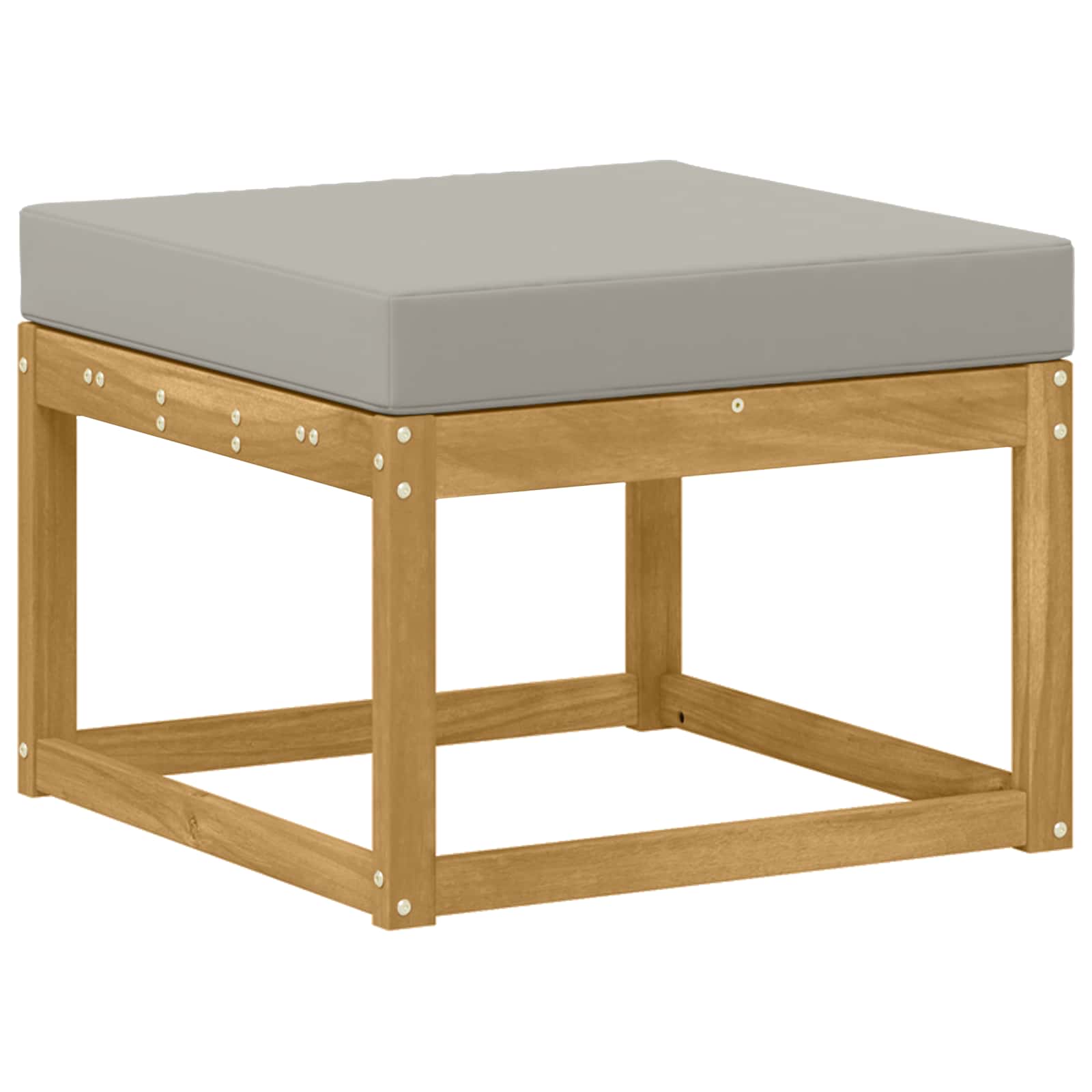 Maison Exclusive - Outdoor Hocker Massivholz Akazie Whitewash Und