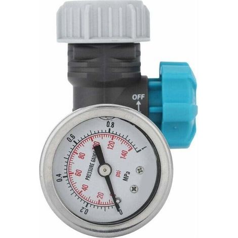 Réducteur De Pression D'Eau Réglable Avec Manomètre G3/4in – Laiton Sans Plomb – Haute Précision Pour Irrigation Jardin