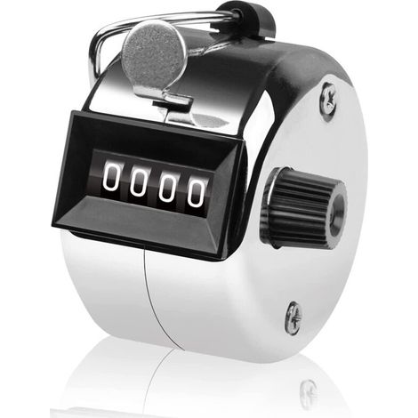 Compteur De Clics À 4 Chiffres - Compteur De Métaux Manuel - Clicker Pour Compter, Marquer Le Golf（1 Pcs）
