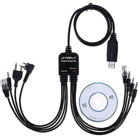 Câble De Programmation Usb 8 En 1 Pour Baofeng Pour Motorola Kenwood Tyt Qyt