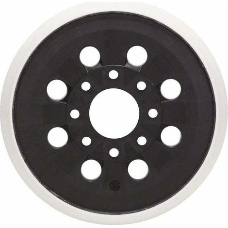 Lot De 2 Patins De Ponceuse 125 Mm – 8 Trous Pour Extraction Poussière – Compatibles Bosch Gex 125-1 Ae, Pex 220 A, Pex 220 Ae