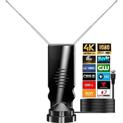 Antenne Tv Intérieure V218, Portée De Réception De 120 Miles