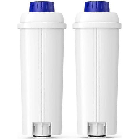 Lot De 2 Filtres À Eau De Remplacement Dlsc002 Pour Machines À Café Delonghi Etam Ec680, Charbon Actif Adoucissant